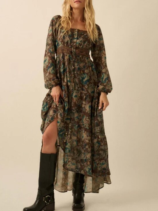 Promesa Dresses & Skirts - NWT Promesa Misty Meadow Floral Maxi Prairie Dress Sz M